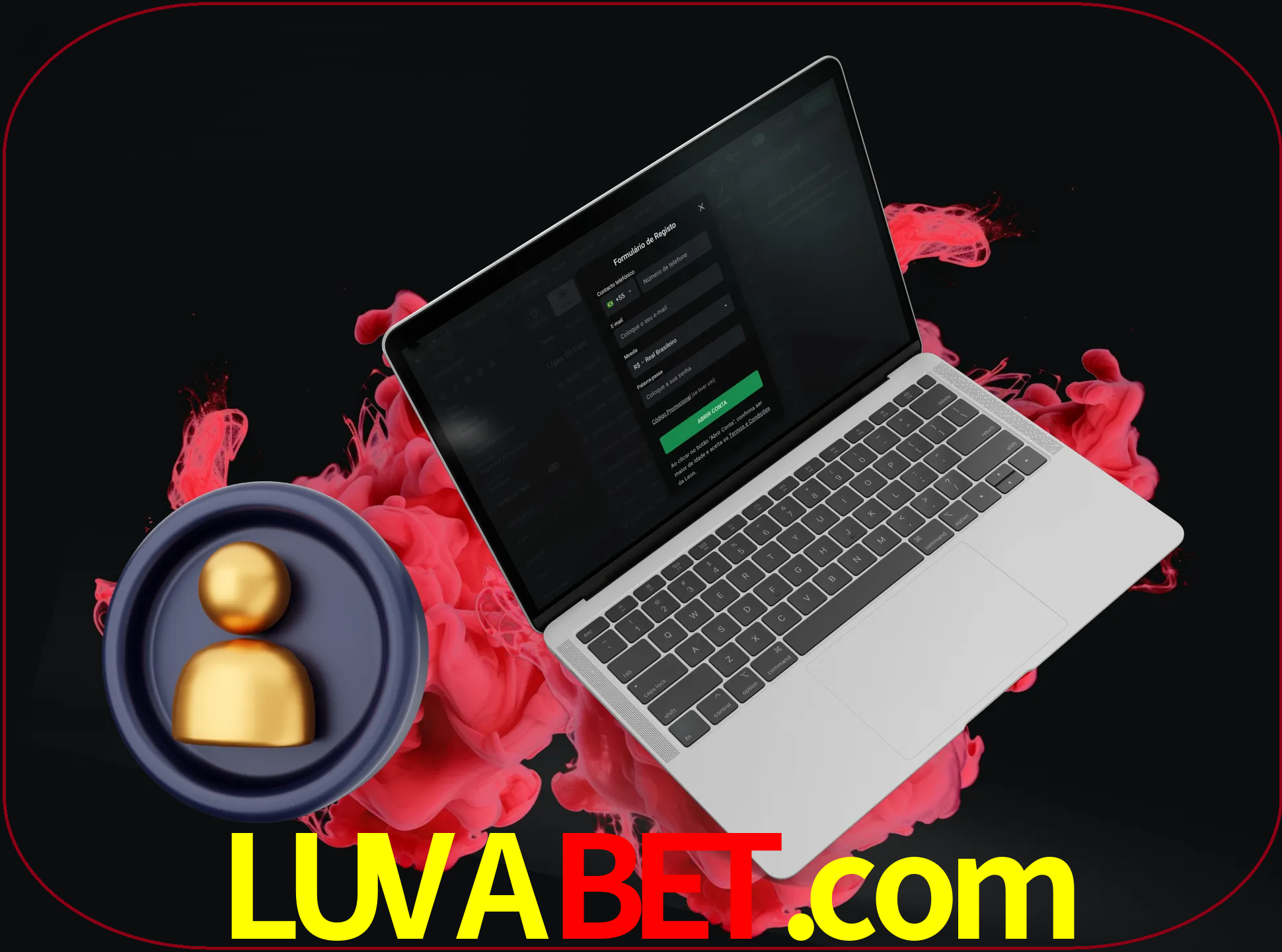 No cabeçalho do site luvabet, clique no botão que o levará a um formulário especial onde terá de introduzir as suas informações actuais.