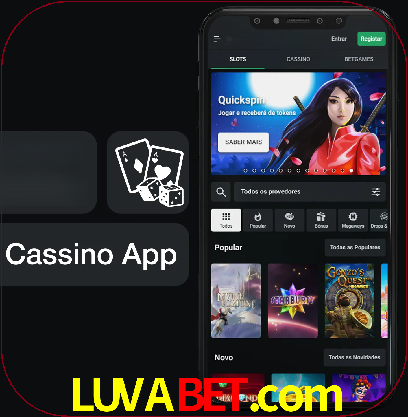 Jogue jogos de cassino e ganhe.