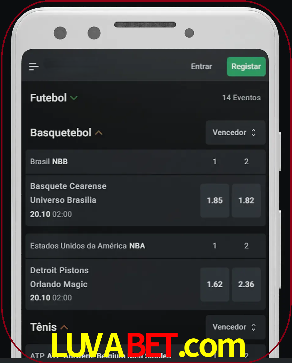 Aposte e assista aos esportes em formato ao vivo.