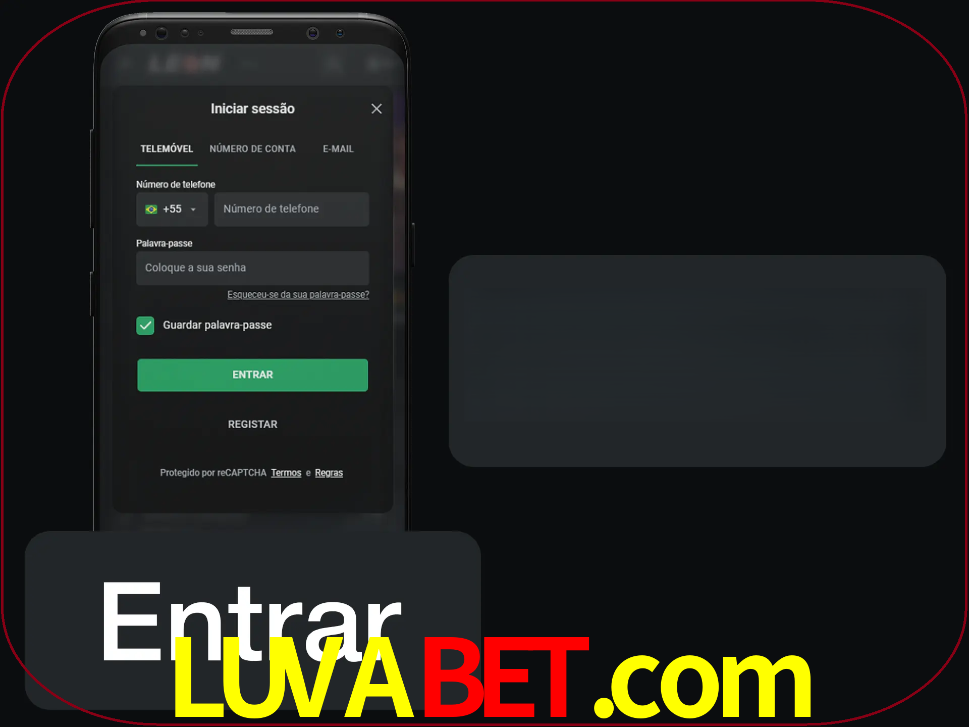 Faça o login para começar a apostar e jogar no cassino.