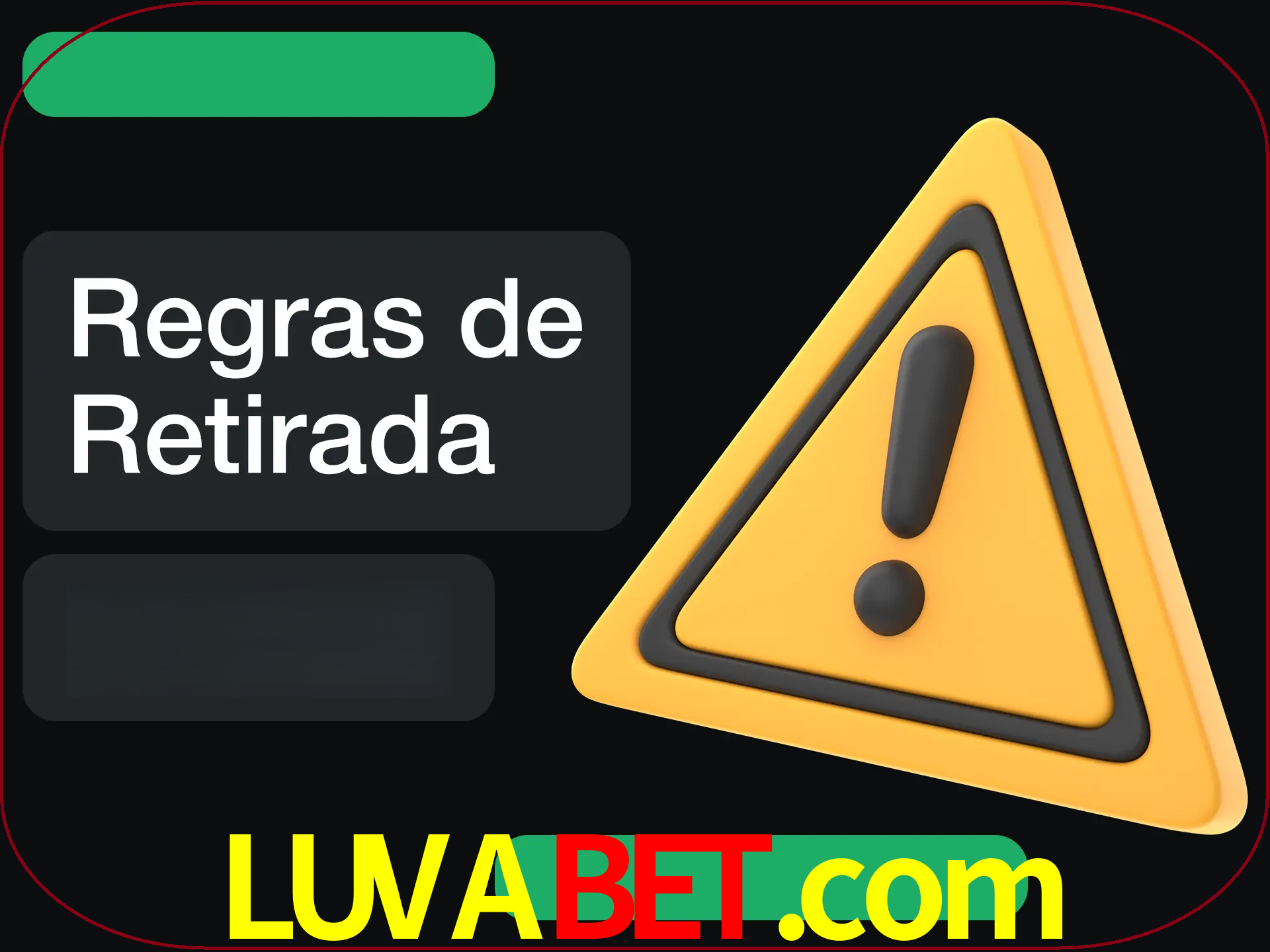 Leia as regras antes de fazer primeiro comdawal.
